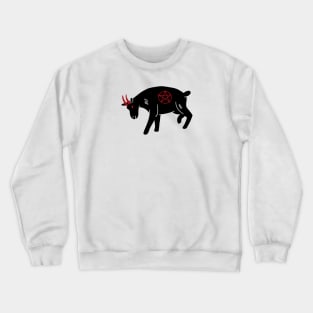 The black goat Crewneck Sweatshirt